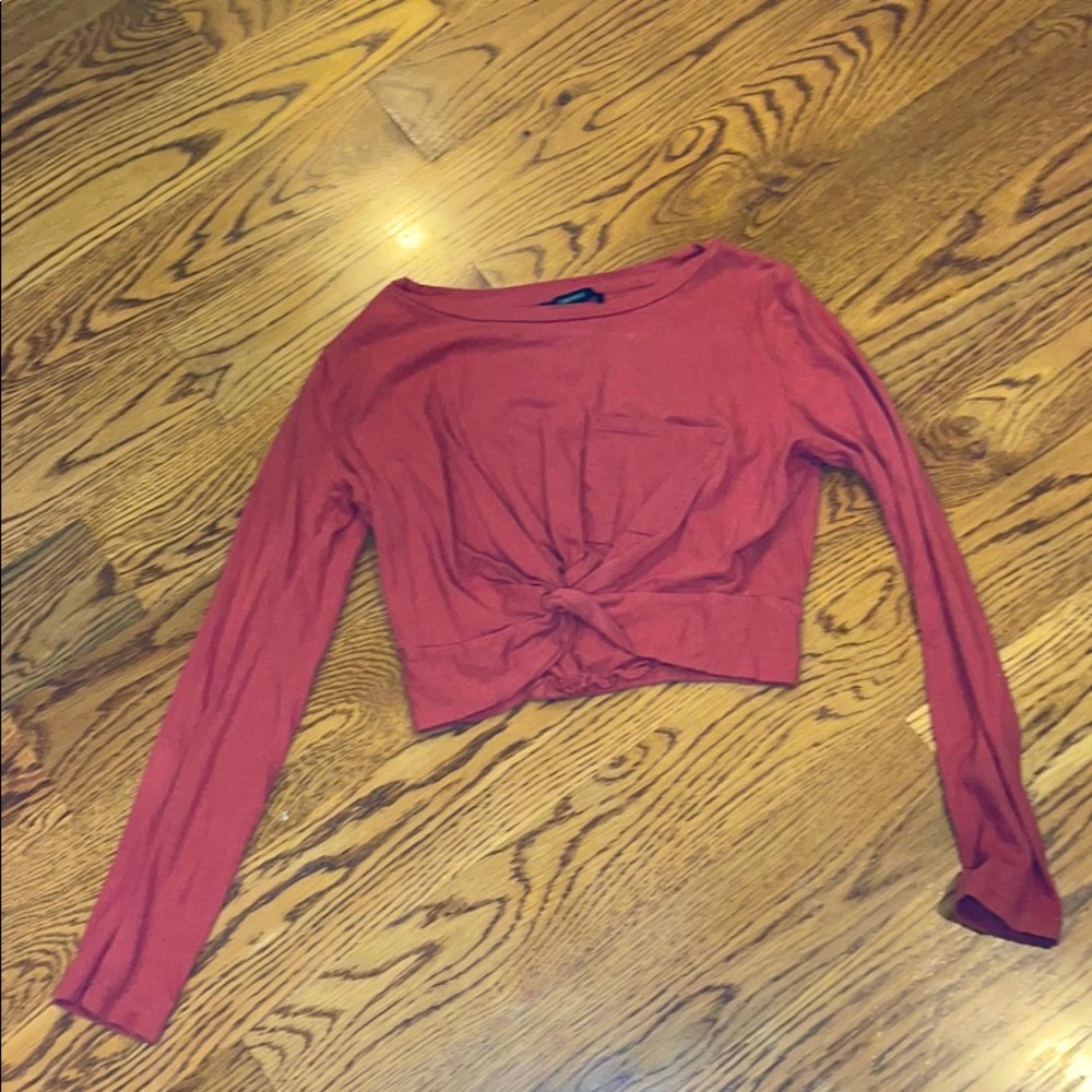 Salmon crop top